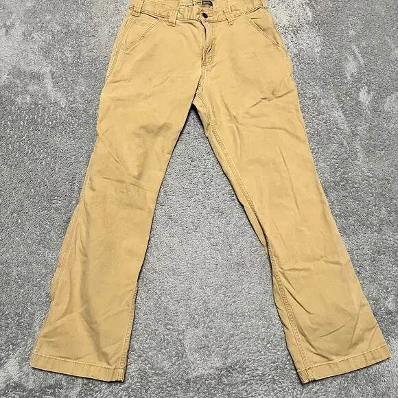 Carhartt Pants Mens 32 x32 Tan Relaxed Rugged Flex Canvas Work - Picture 3 of 12